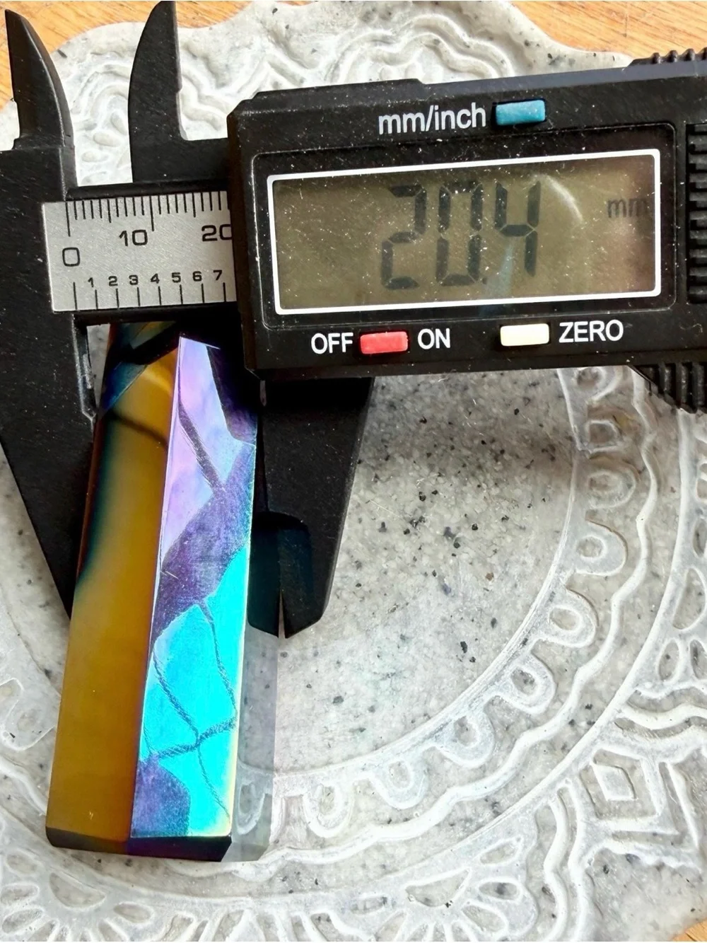 Titanium Rainbow Aura Quartz Tower, Wandering Bunny LLC